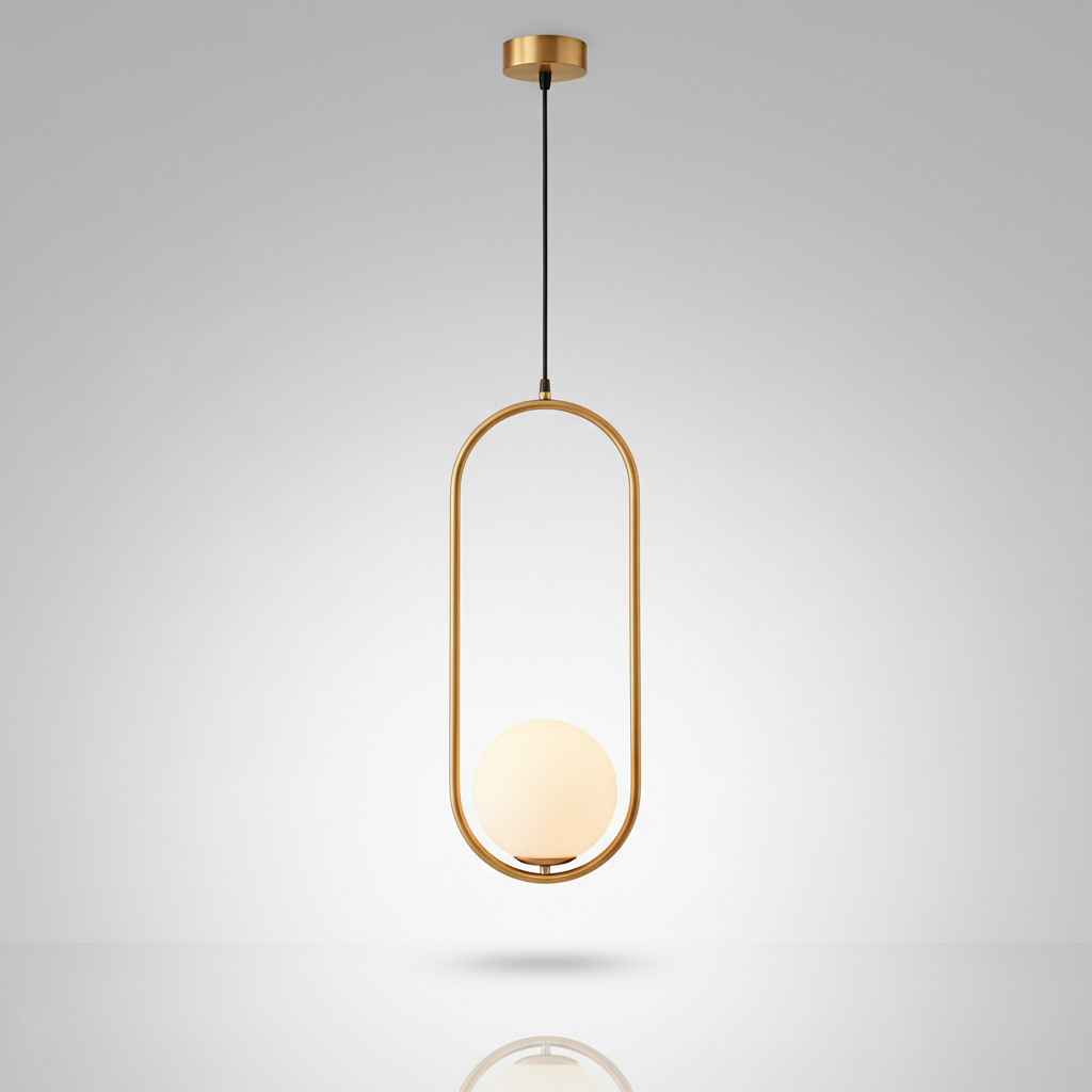 HausSphere pendant - brass finish studio packshot