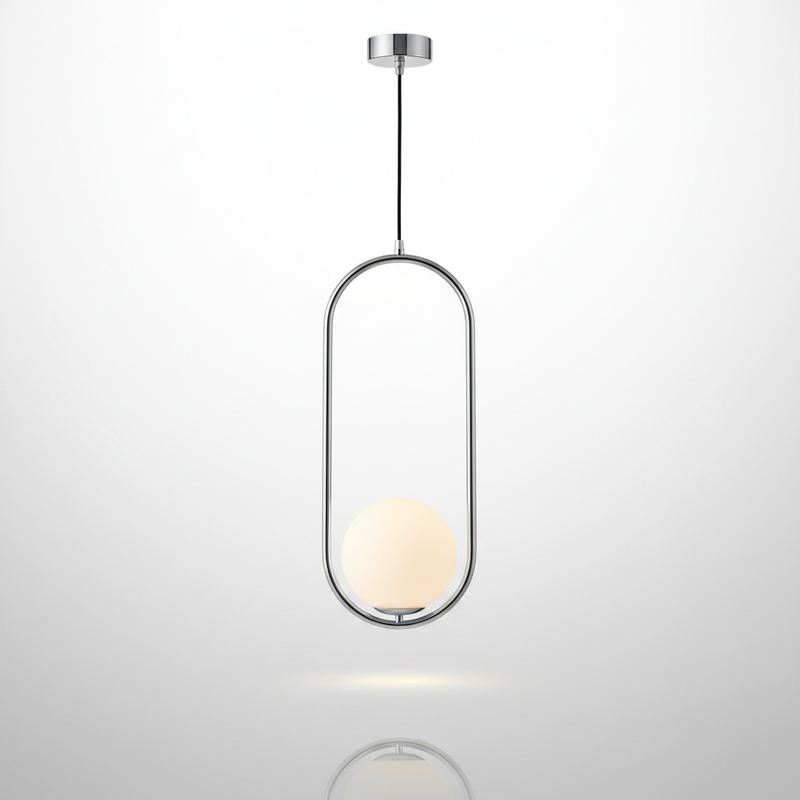 HausSphere pendant - chrome finish studio packshot