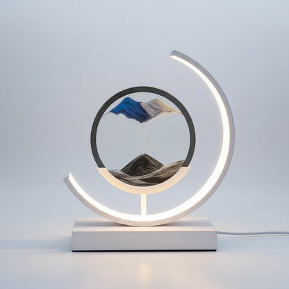 Sandlight quicksand lamp - black sand studio packshot