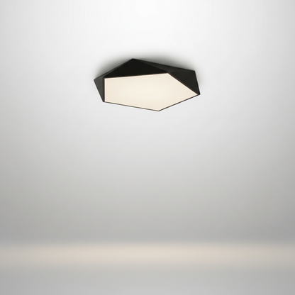 Geometra Flush Mount Ceiling Light - Black