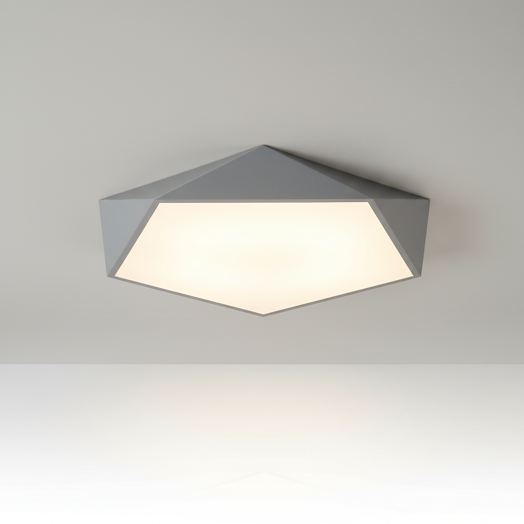 Geometra Flush Mount Ceiling Light - Grey