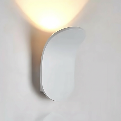 KallioLight white metal wall sconce studio packshot
