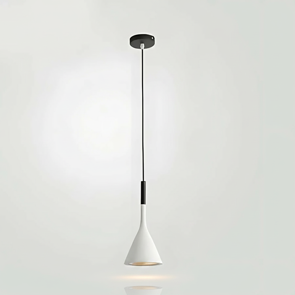 KaliyahGlow cone pendant - White studio packshot