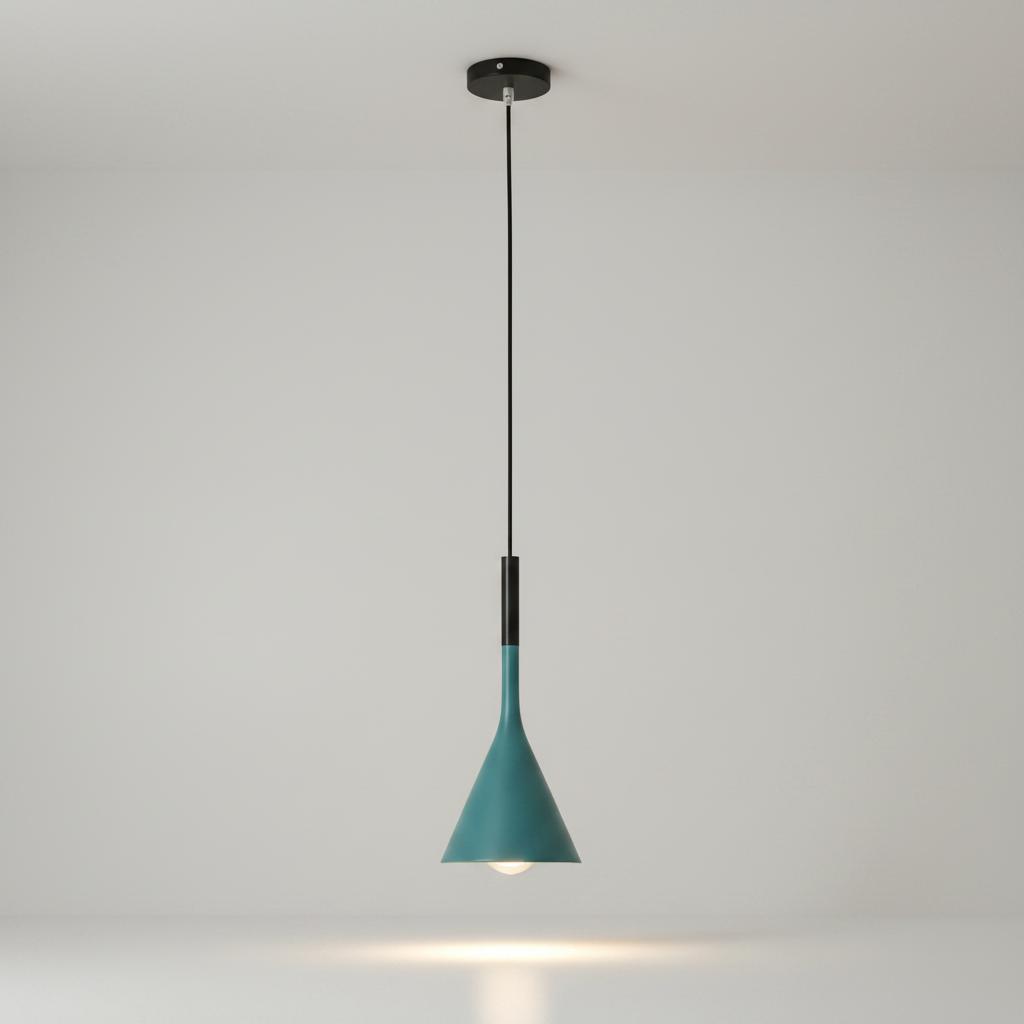 KaliyahGlow cone pendant - Blue studio packshot
