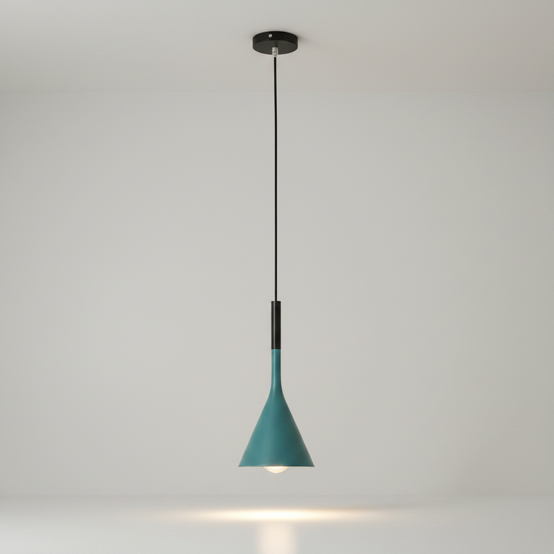 KaliyahGlow cone pendant - Blue studio packshot