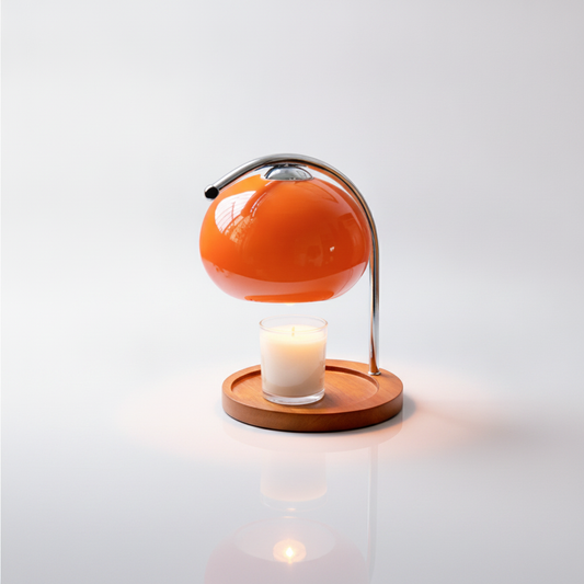 Lunara Candle Warmer Lamp - Red Orange