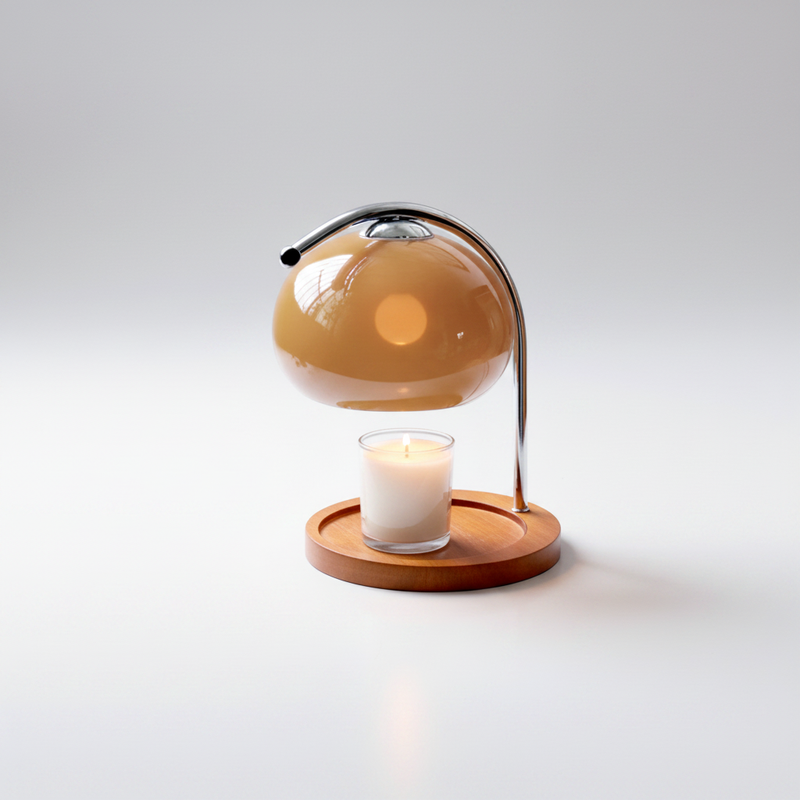 Lunara Candle Warmer Lamp - Brown
