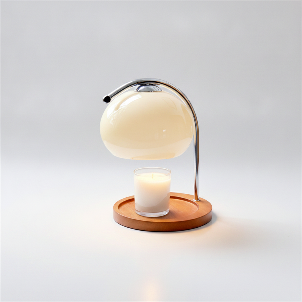 Lunara Candle Warmer Lamp - Light Yellow