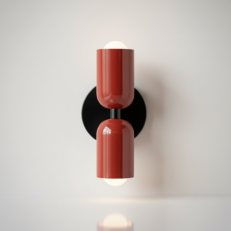 Piccadilly wall sconce Red studio packshot