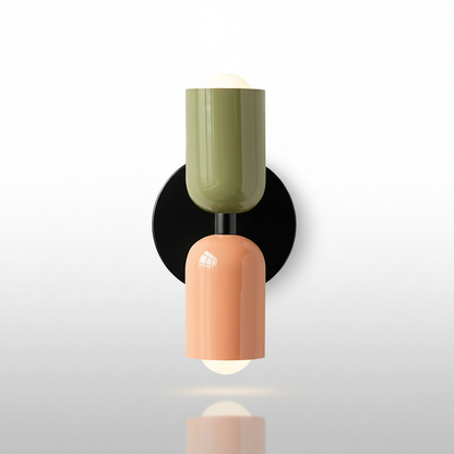 Piccadilly wall sconce Green + Pink studio packshot