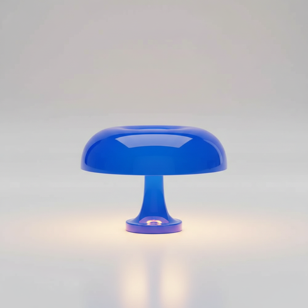 MushroomGlow LED Table Lamp - Blue studio packshot