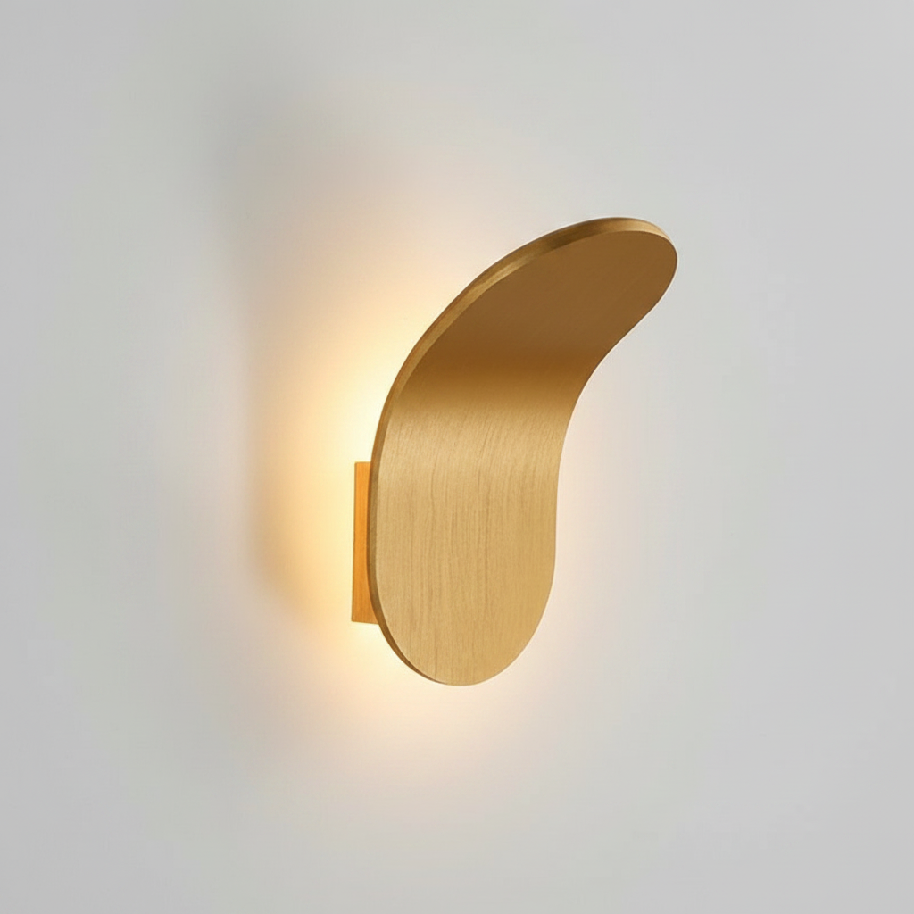 NordicGlow LED Wall Sconce - Gold studio packshot