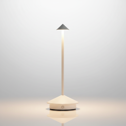 Luminara cordless LED table lamp white - studio packshot