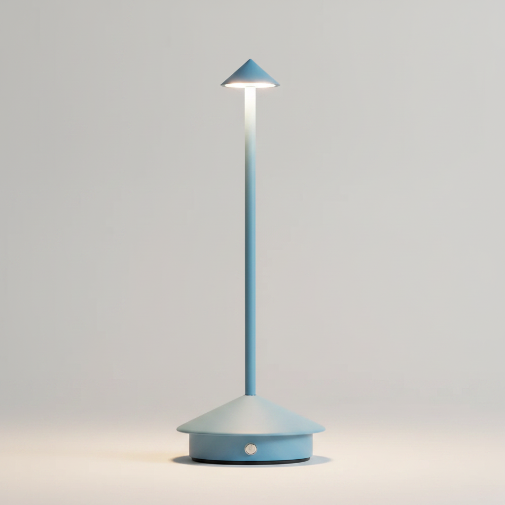 Luminara cordless LED table lamp blue - studio packshot