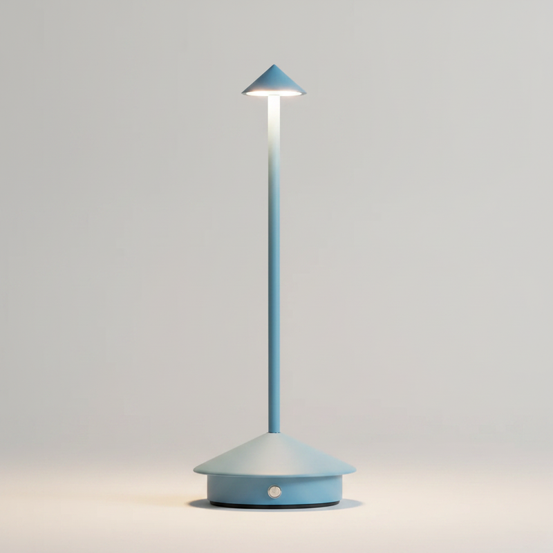 Luminara cordless LED table lamp blue - studio packshot