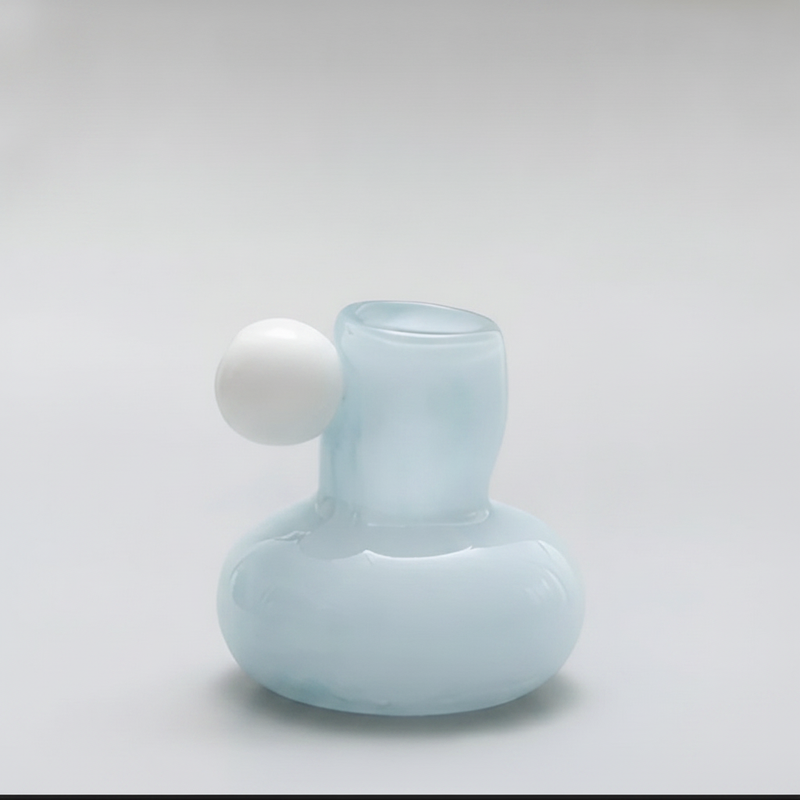 Celestial Nordic Glass Candle Holder | Round Ball