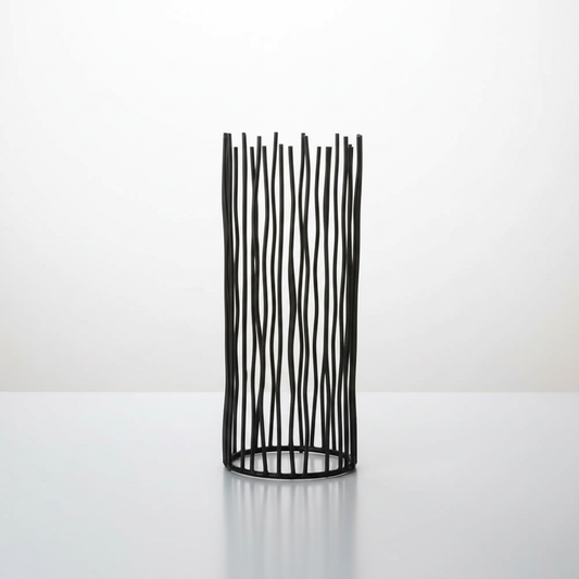 Black Iron Desk Candle Holder studio packshot