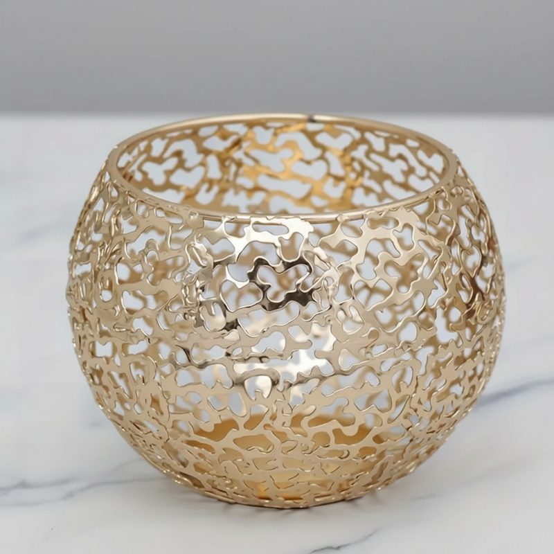 Glow Sphere Tealight Holder | Geometric Iron