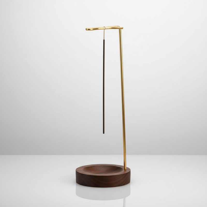 Wooden Incense Burner Deepwood Shine — studio packshot