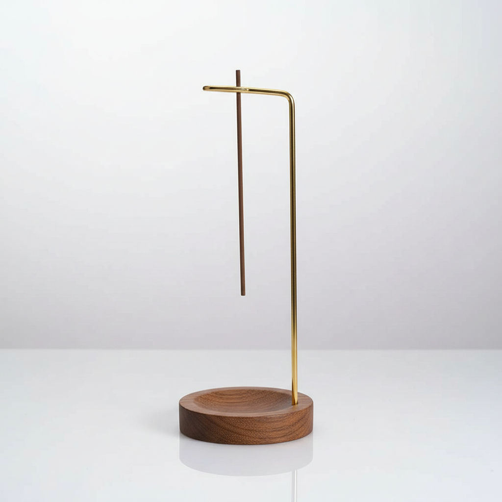 Wooden Incense Burner Mocha Noir — studio packshot