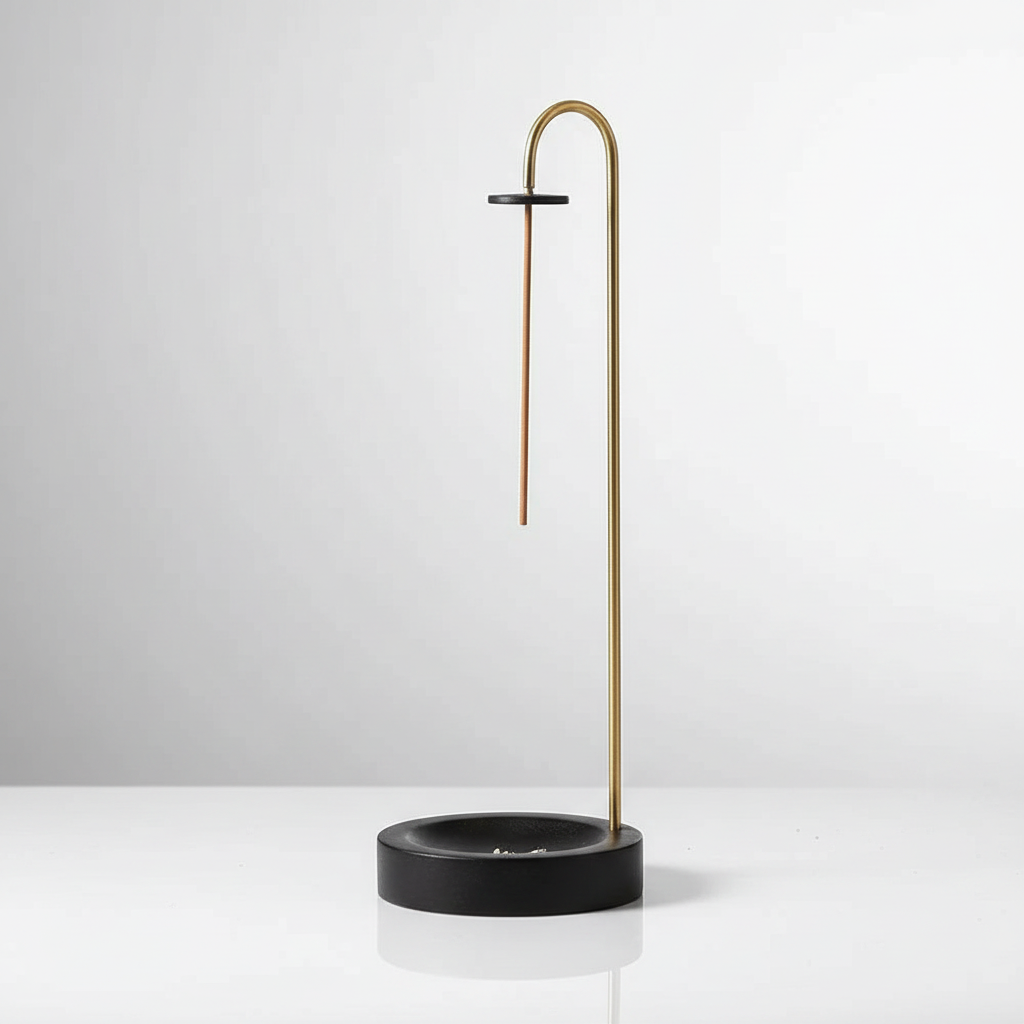 Wooden Incense Burner Blondwood Night — studio packshot
