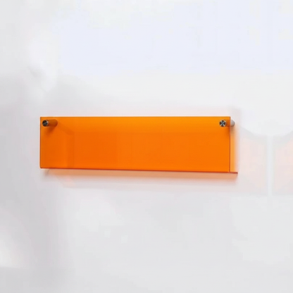 Modern Acrylic Floating Shelf Orange