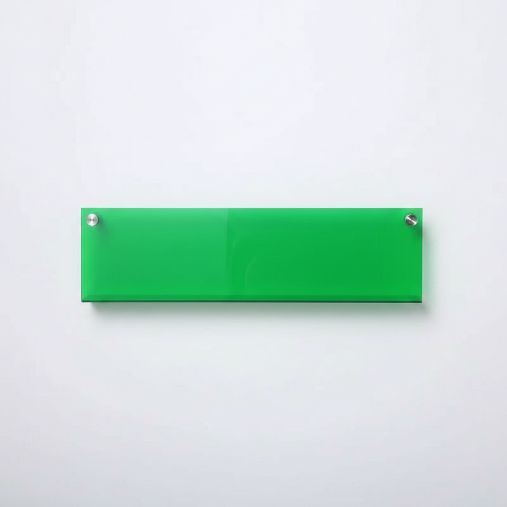 Modern Acrylic Floating Shelf Green