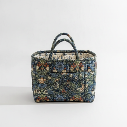 Clover floral canvas storage basket packshot