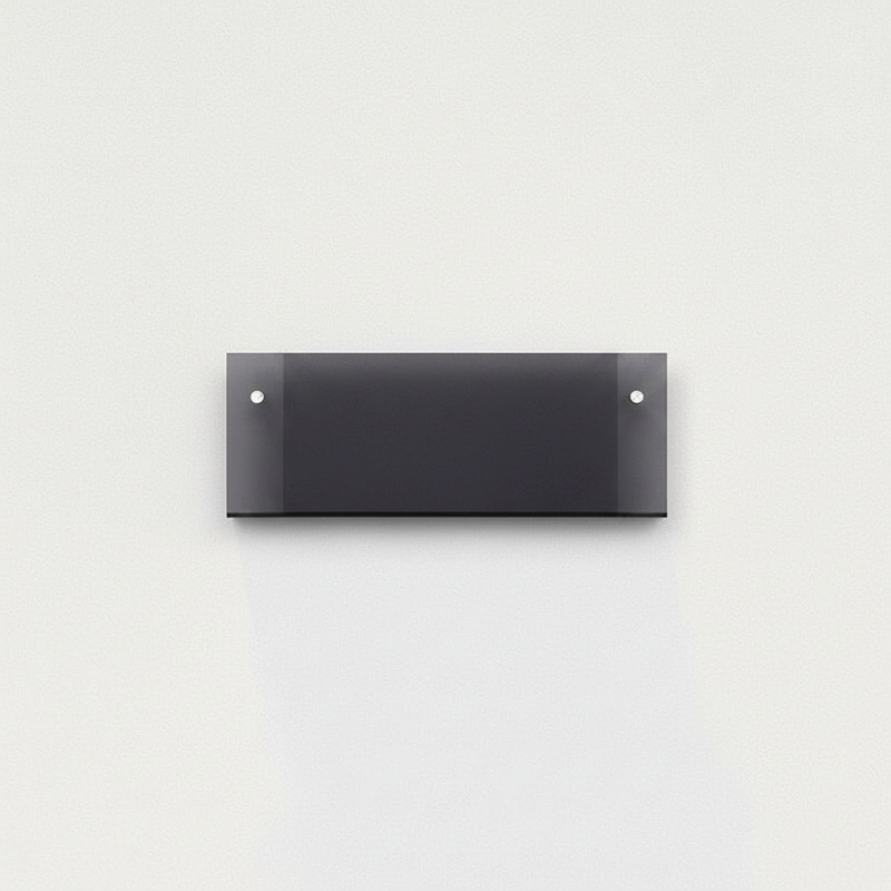 Modern Acrylic Floating Shelf Graphite Black