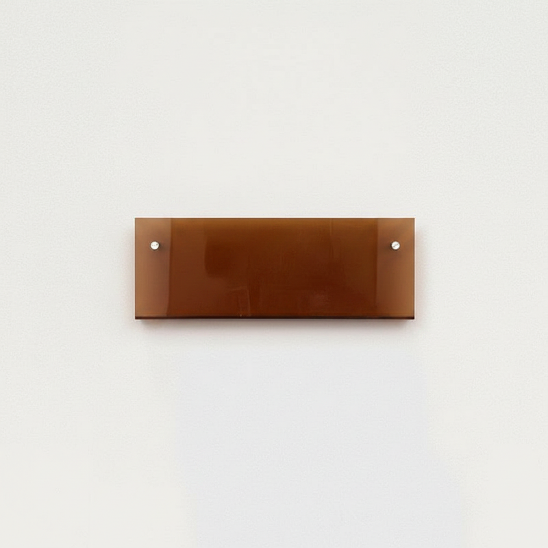 Modern Acrylic Floating Shelf Brown