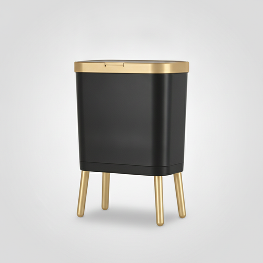 15L Elevated Trash Can Black studio packshot