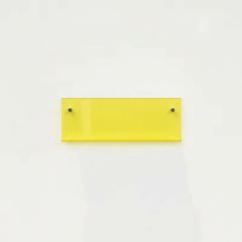 Modern Acrylic Floating Shelf Yellow