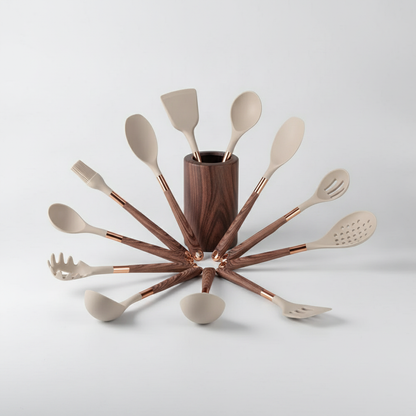 Luxe Silicone Utensils Set studio packshot