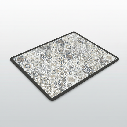 BohoShield Mandala Mat Gray Plaid packshot
