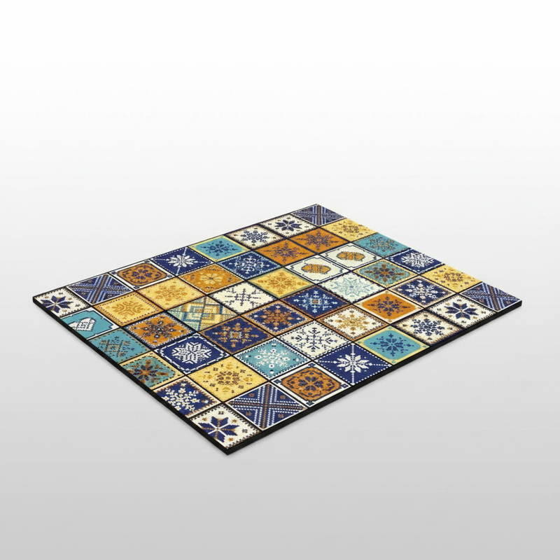 Retro Tile Coffee Mat Azure Patch packshot