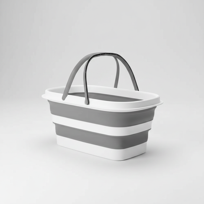 Collapsible Utility Basket - Gray studio packshot