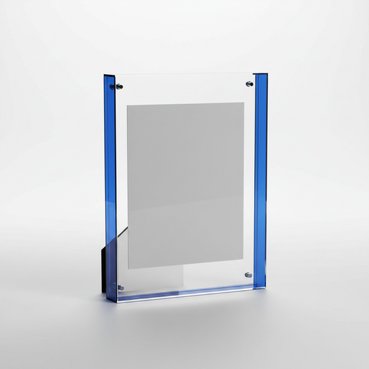 Coloured Acrylic Picture Frame - Blue