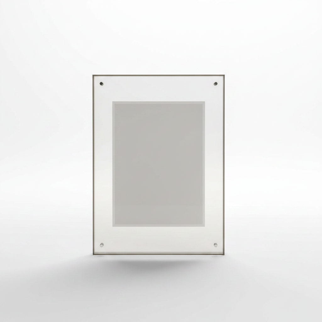Coloured Acrylic Picture Frame - Grey