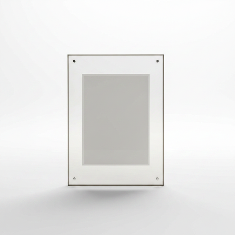 Coloured Acrylic Picture Frame - Grey