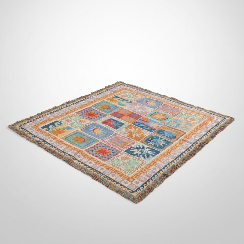 Outdoor Picnic Blanket - bohemian pattern studio packshot
