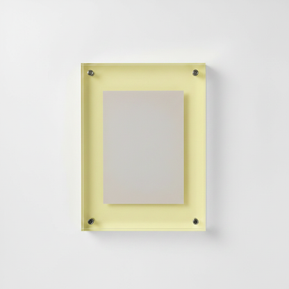 Coloured Acrylic Picture Frame - Yellow
