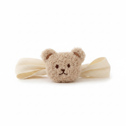 Caramel light brown teddy bear curtain strap