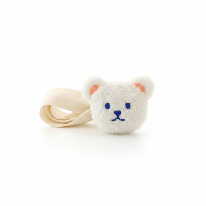 Snow white teddy bear curtain strap