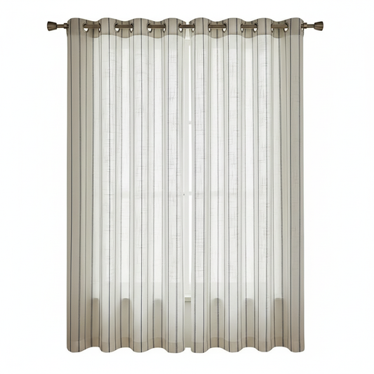 Soft Flow Vertical Stripe Curtain panel
