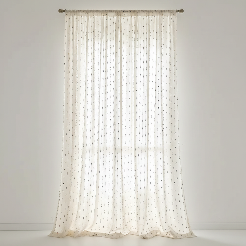 Sugar Bean Rainbow Tulle Curtain panel