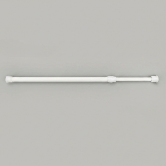 Adjustable telescopic no-drill aluminium curtain rod