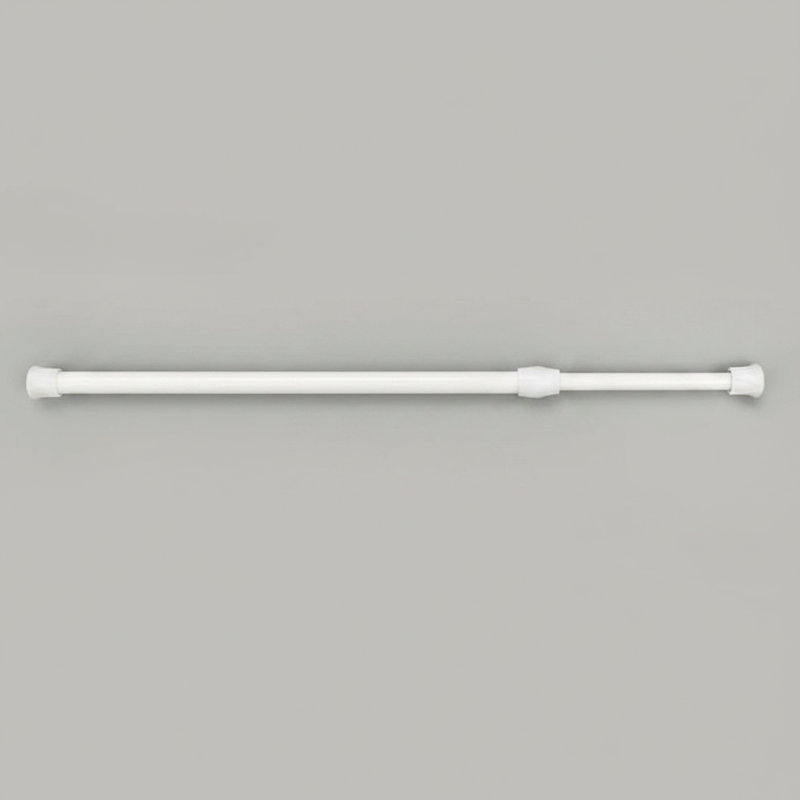 Adjustable telescopic no-drill aluminium curtain rod