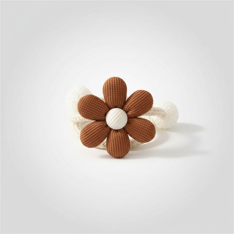 Whimsical Flower Curtain Tie Backs | Pearl Buckle, Embroidered