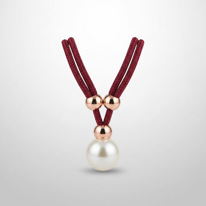 Red Wine lustrous pearl curtain tie-back packshot