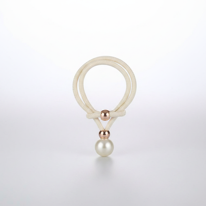 Cream White lustrous pearl curtain tie-back packshot
